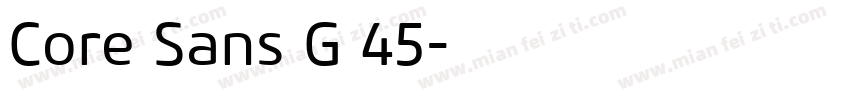 Core Sans G 45字体转换